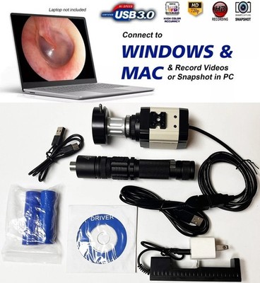 Rigid Endoscope Laparoscope HD USB Camera Head+Coupler+Light Source For K.Storz