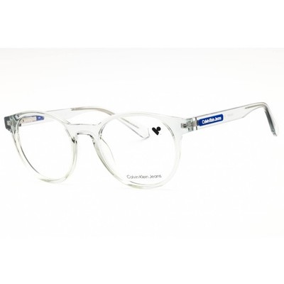 Calvin Klein Jeans Unisex Eyeglasses Crystal Clear Full Rim Frame