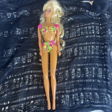 VINTAGE BARBIE MATTEL MALAYSIA ON BODY 1990 HAWAIIAN Fun Bikini Rare Beach Swim