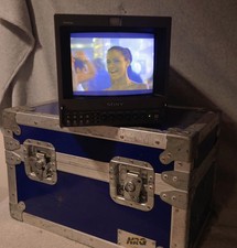 Sony-Trinitron PVM-8042Q 8 Color Production Monitor With Road Case Tested Works