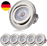 Sweet Led Einbaustrahler 230V Flach Dimmbar (3 Stufen) – 6Er Led Spots 230V - 5W