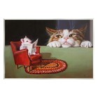 Manx Cat Wall Plaque Art Design by Lucia Heffernan Decorative Cat Artwork