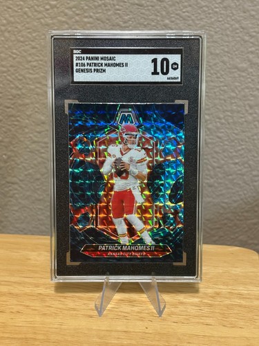 2024 PATRICK MAHOMES PANINI MOSAIC GENESIS PRIZM #106 SGC 10 GEM MINT CHIEFS