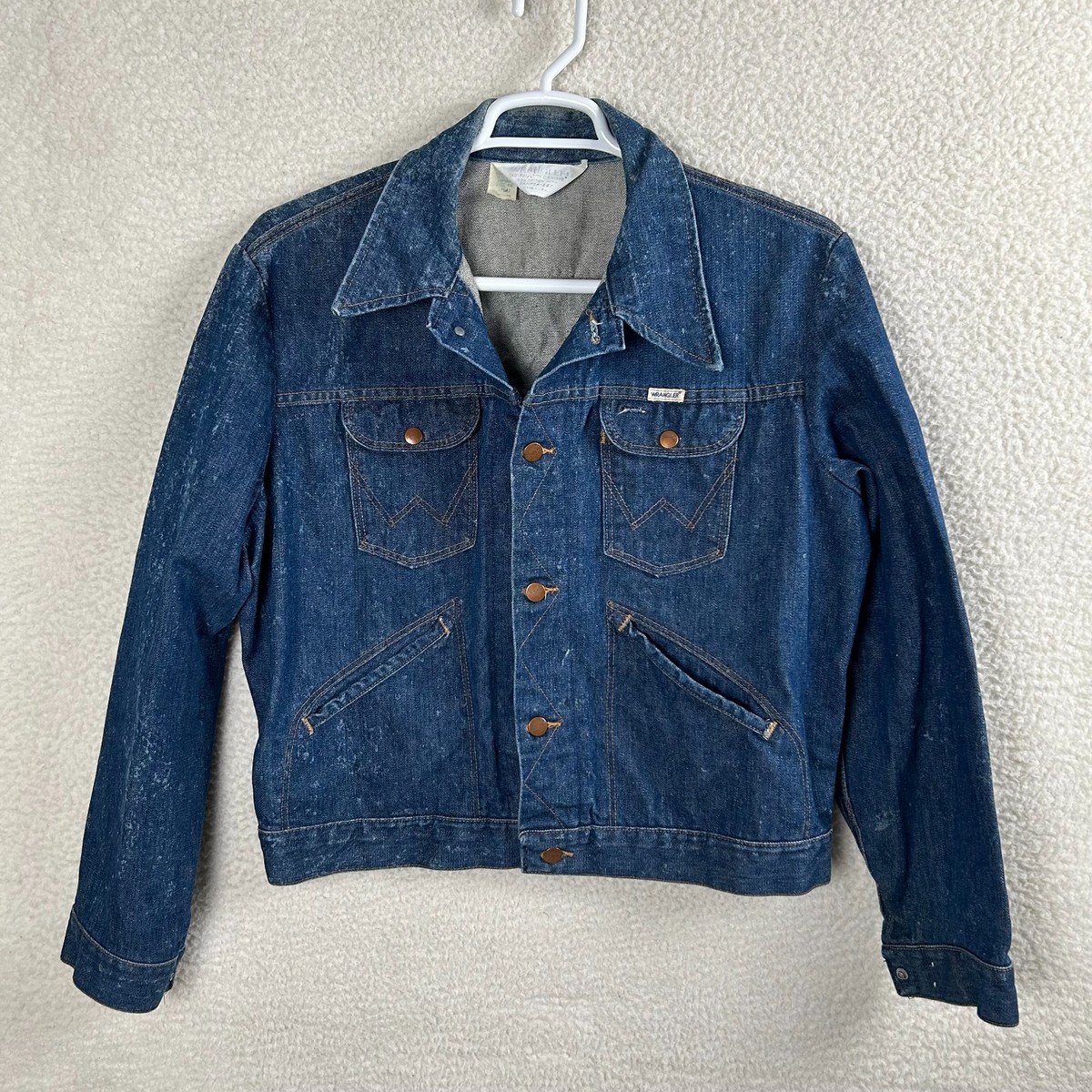 Vnt 70/80s Wrangler Mens 46 No-Fault 14oz Sanfor-set 126MJ Denim