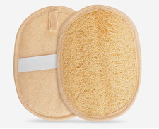 Egyptian Natural Loofah Pad Exfoliating Body Scrubber - Vegan Double Sided Lu...