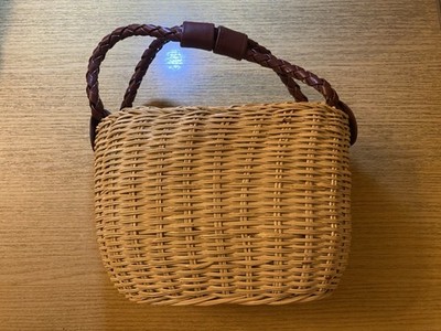 KÖRBTASCHE - VINTAGE - HANDGEFERTIGT - MIT GRIFF - MADE IN ITALY - B9