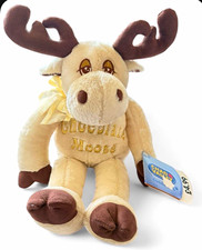 Chad Valley Small Chocolate Moose Plush Soft Toy Stuffed Animal with Tags