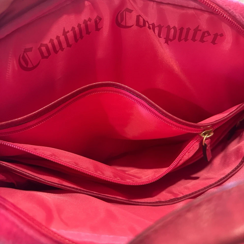 Bolsa de alta costura suculenta vintage Y2K rosa quente RARA!! Notebook/tablet #LegallyBlonde - Imagem 4 de 4