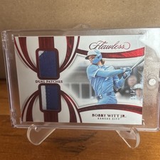2025 Panini Flawless Dual Patches Bobby Witt Jr. Kansas City #DP-BW /20