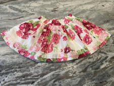 NEW Abercrombie Fitch Large Juniors Floral Roses Short Mini Skirt