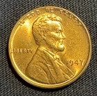 1947 P Lincoln Wheat Small Cent Uncirculated Red Uncertified US Coin