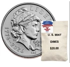 Semiquincentennial Dime 2026 Bag Emerging Liberty 200 Coin bag SOLD OUT At MINT!