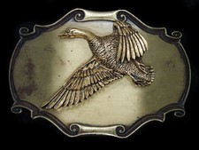 TB03103 VINTAGE 1980s  DUCK  COMMEMORATIVE RAINTREE BELT BUCKLE
