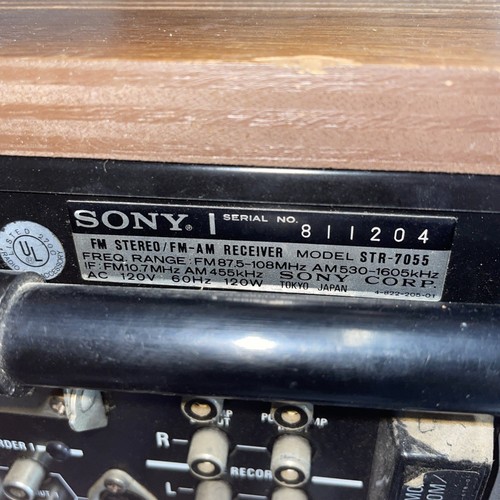 Vintage Sony Model STR-7055 AM/FM Stereo Receiver 1970's. Tested. Works Great! - Picture 4 of 4