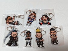 Japan Pro Wrestling L.I.J. Acrylic Keychain 7 Set Tetsuya Naito Hiromu Used Japa