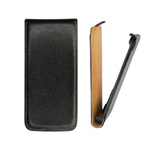 HOUSSE ETUI COQUE RABAT FLIP CLAPET POUR HUAWEI P6 NOIR