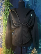 SHEIN Black Full Zip Hoodie Women's Hooded Long Sleeve Size M