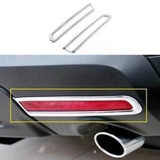 Abs Chrome Rear Fog Light Lamp Cover Trim 2pcs Fit For Ford Explorer 2011-2015