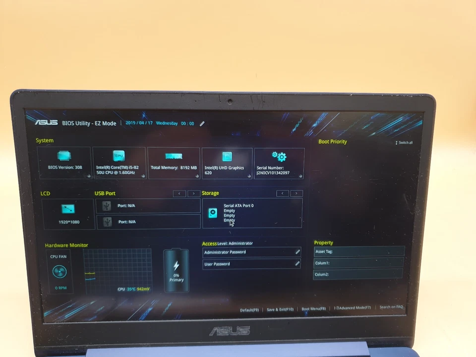 ASUS ZENBOOK UX331U  i5-8250U@1.60GHz 8GB RAM  BIOS BOO ,SL36 - Image 3 of 4