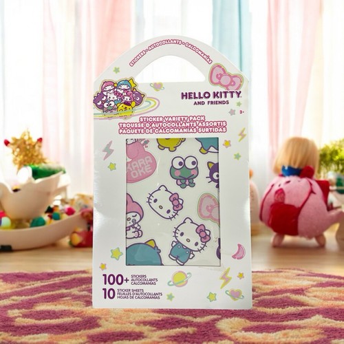 Hello Kitty and Friends Sticker Variety Pack (10 Sticker Sheets/100+ Stickers)