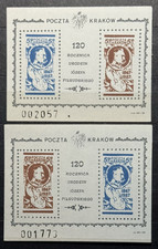 POLAND Solidarity (Solidarność) Movement, 1987 Józef Piłsudski 2 Souvenir Sheets