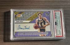 2019 Panini Donruss Optic Fast Break Signature Gold Jerry West /10 PSA 10 #S5718