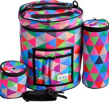 KNITTING  CROCHET BAG with ACCESSORIES - Water Resistant  Tangle-Free Yarn Sto