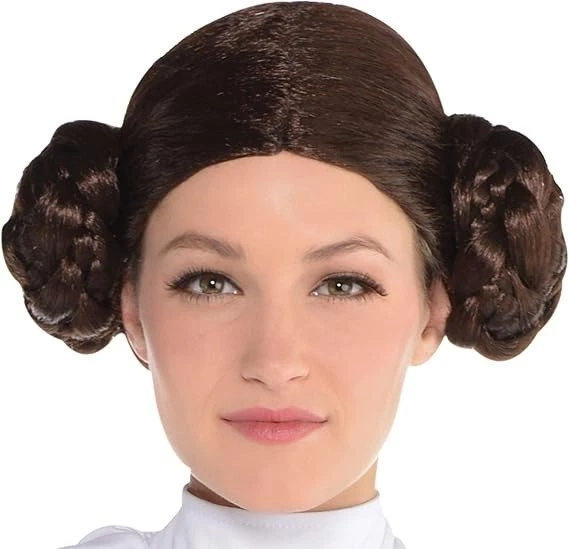Fantasia Disney Star Wars: Princesa Leia Adulto X-Grande - Peruca + Vestido + Cinto #529 - Imagem 3 de 4