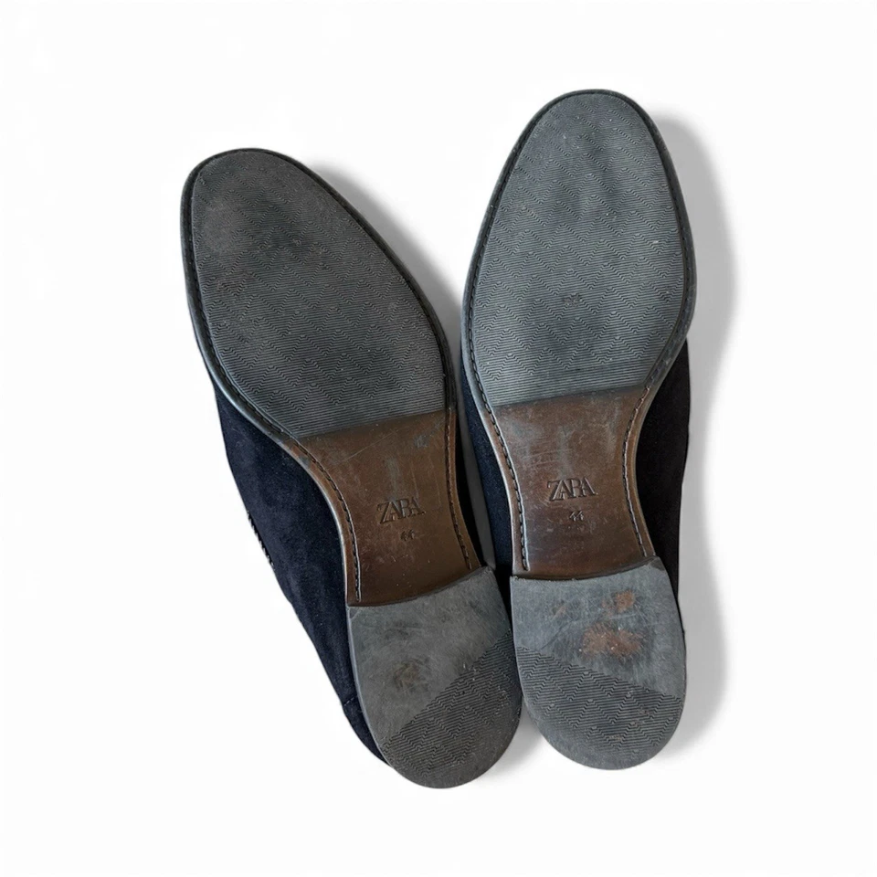 Mocasines de gamuza azul marino Zara para hombre - talla 44 Foto 4 de 4