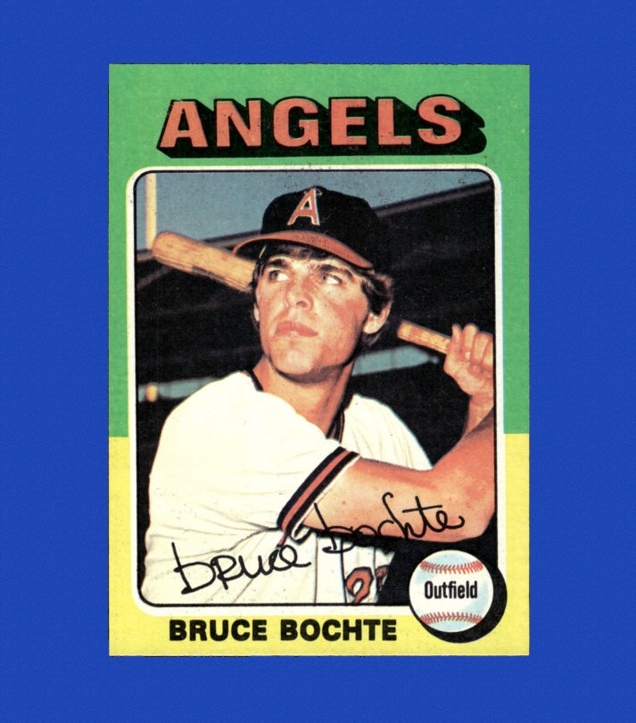 1975 Topps Mini Set-Break #392 Bruce Bochte RC NM-MT OR BETTER *GMCARDS*