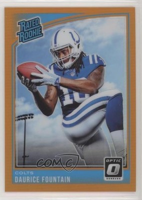 2018 Donruss Optic Rated Orange Prizm /199 Daurice Fountain #183 Rookie RC 0c2