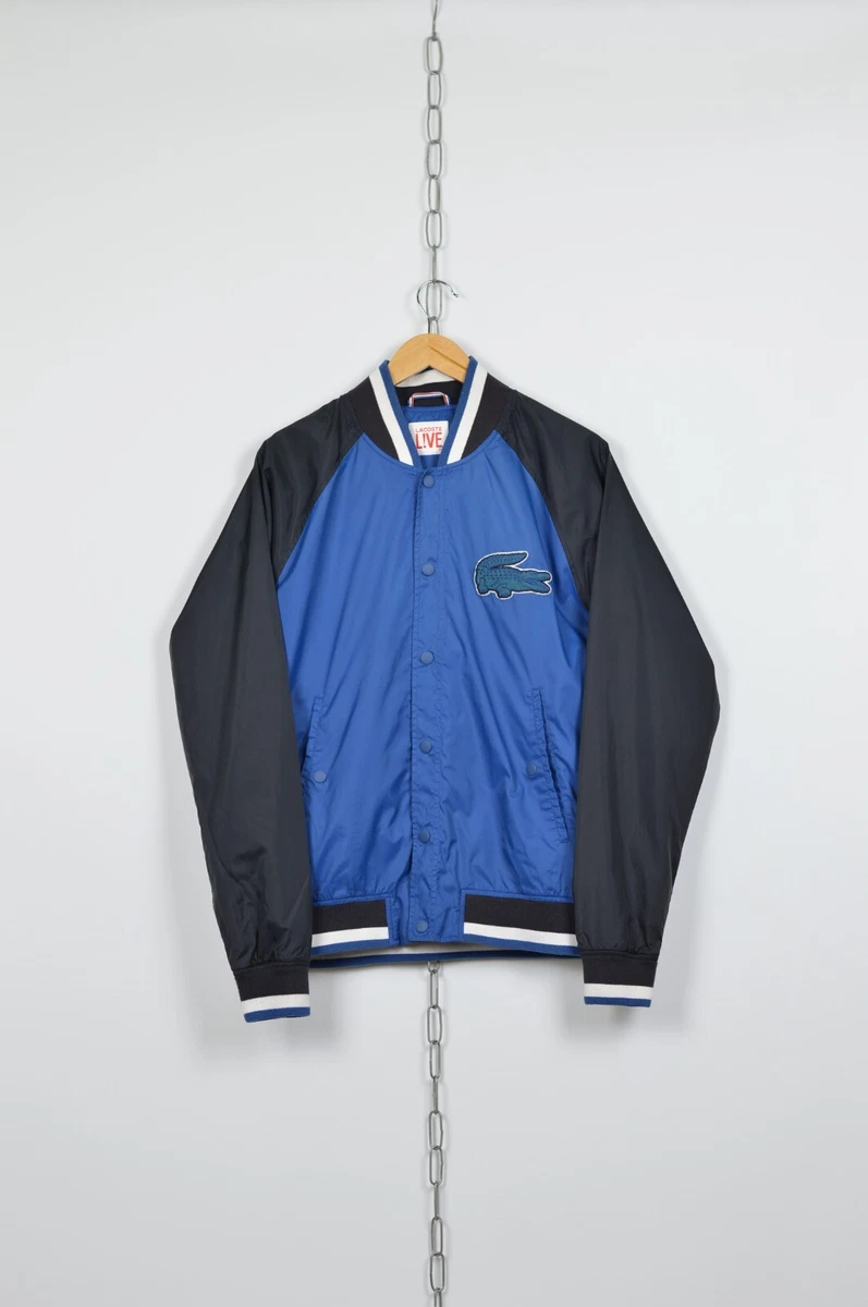 Se venligst undskyld evne Lacoste LIVE Logo Buttoned Bomber Varsity Jacket Size 50 | eBay