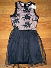 SPEECHLESS Dress NWT Sheer Lined Juniors Size 3 Org $58 Brand New Black ❤️tb3m10