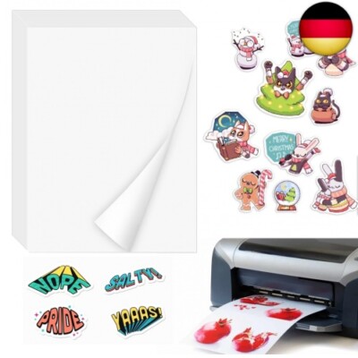 15 Stk A4 Selbstklebende Folien Bedrucken Klebefolien Druckerpapier Wasserfest B