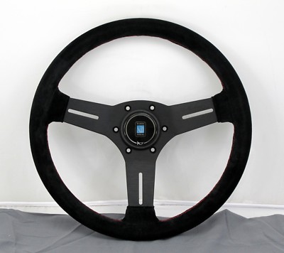 Nardi Competition Steering Wheel 330mm Black Suede with Red