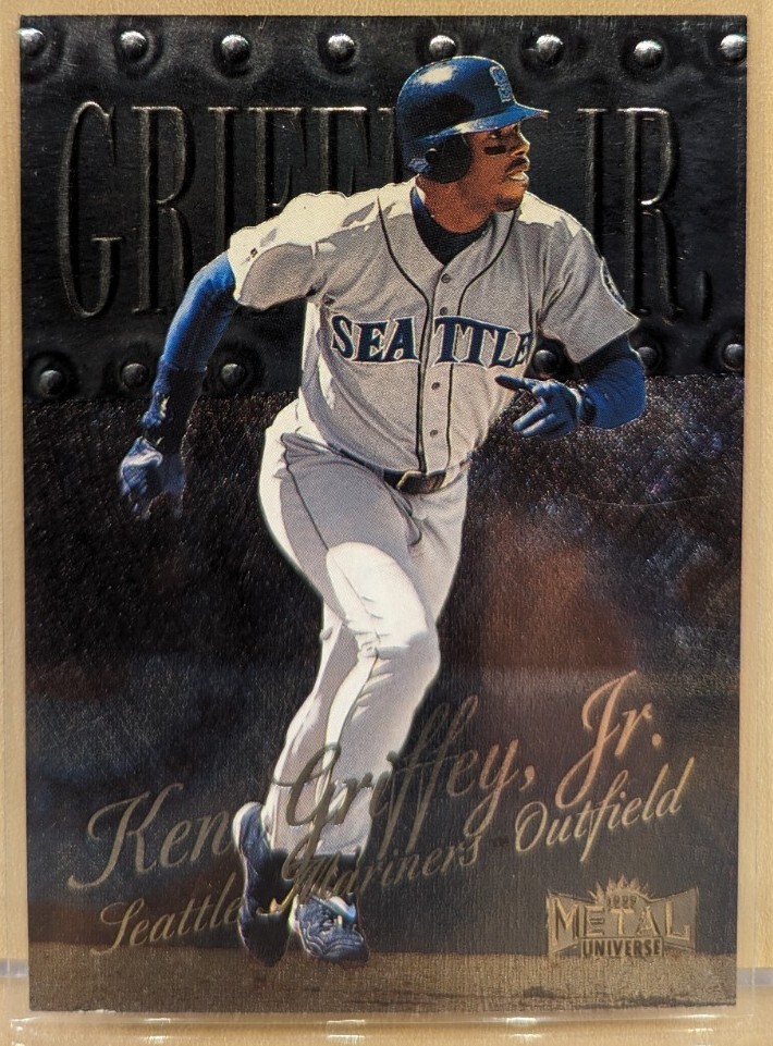 1999 Skybox METAL UNIVERSE #95 Ken Griffey Jr  HOF RARE ETCH FOIL EMBOSSED