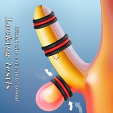 Extensor alargador de extensión de pene de silicona para hombres de 3 tamaños