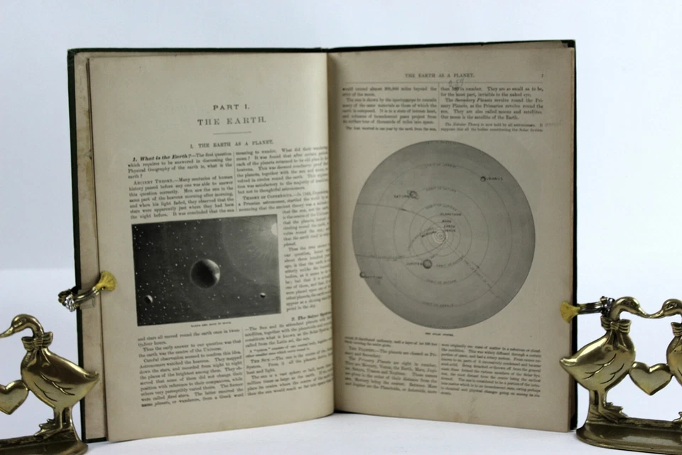 Maury's Physical Geography Rivised 1893 цветные карты диаграммы и черно-белые гравюры - Изображение 4 из 4
