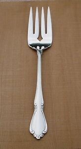 Oneida Oneidacraft Deluxe Stainless Steel CHATEAU Cold Meat Serving Fork s