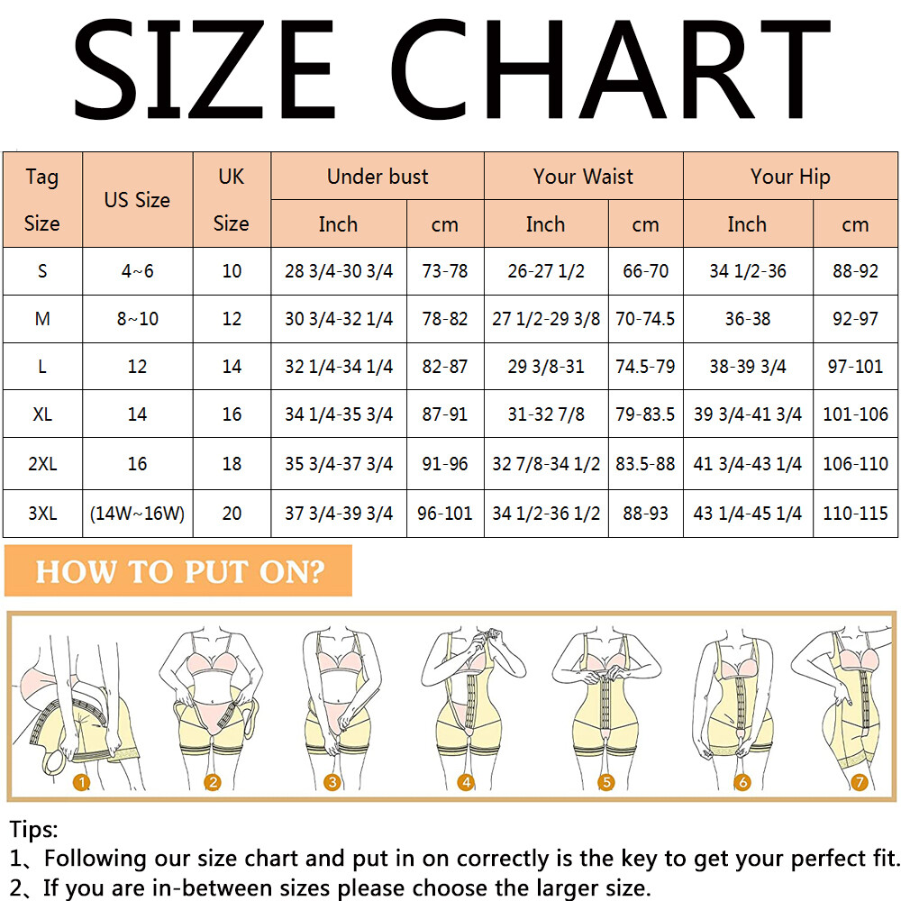 Fajas Colombianas Post Surgery Full Body Shaper Compression Garment Shapewear UK image 2