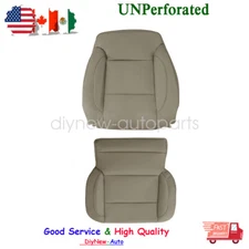 Driver Bottom Top Back Leather Seat Cover Tan For 15-19 GMC Sierra 1500 Yukon