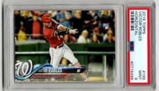 2018 Topps Baseball Victor Robles Horizontal ROOKIE PSA 9 MINT NATIONALS