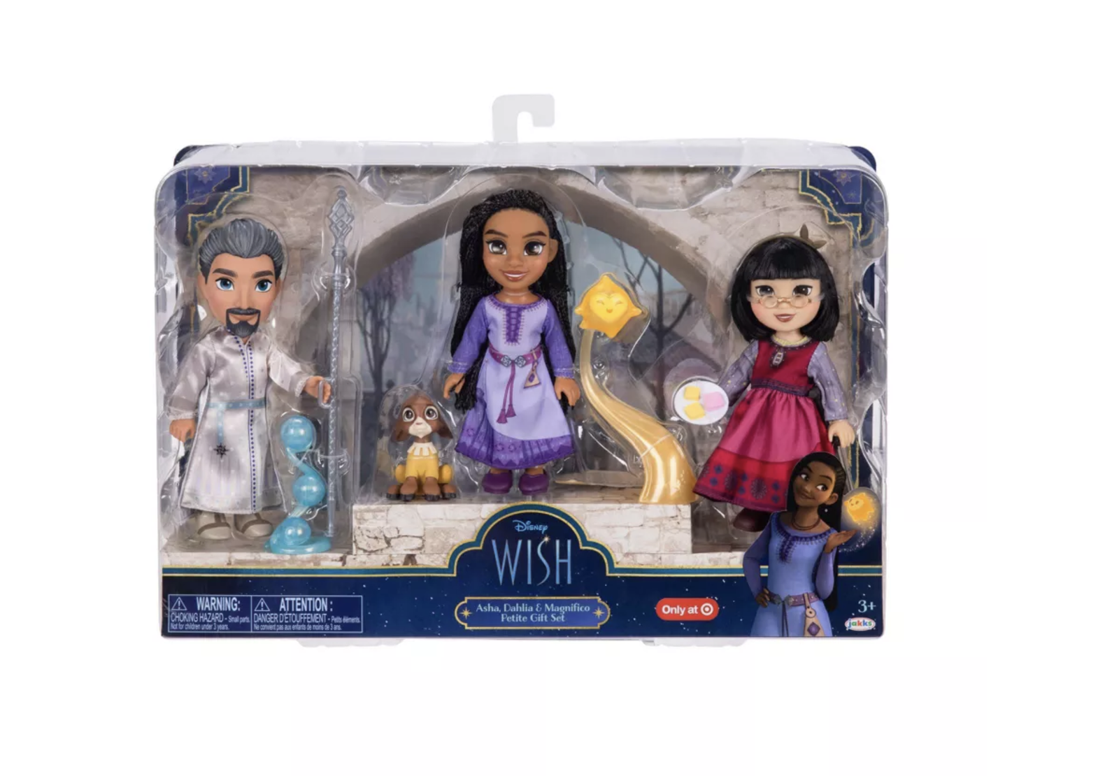  Disney's Wish Asha & Dahlia Dolls Best Friends Pack, 14 Inches  Tall, Each with Movie Authentic Outfits and Accessories : Toys & Games