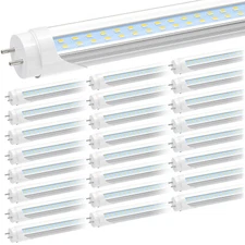 25 Pack 4FT T8 LED Tube Light Bulbs G13 4 Foot LED Shop Light Bulb 28W 6500K