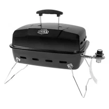 17.5 inch 10,000 BTU 1 Burner Portable Propane Gas Grill, Black, New