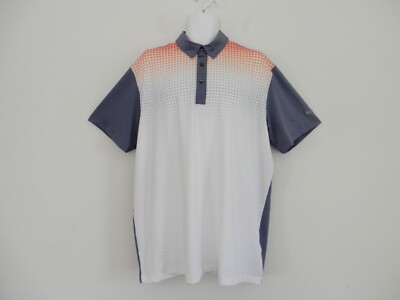 Puma Golf Performance GT GLITCH Polo RICKIE FOWLER Tour DRY CELL Shirt Men sz XL
