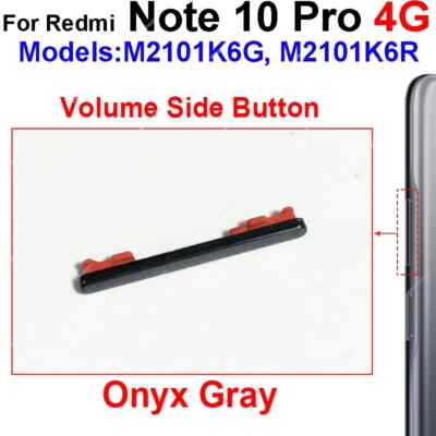 2pcs Volume Button Power Side keys For Xiaomi Redmi Note 10 10s 10T Pro 4G 5G 