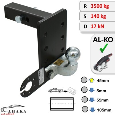 US-Adapter Anhängebock US-Aufnahme Einschub 50x50 mm für GMC Yukon I 1992 2000