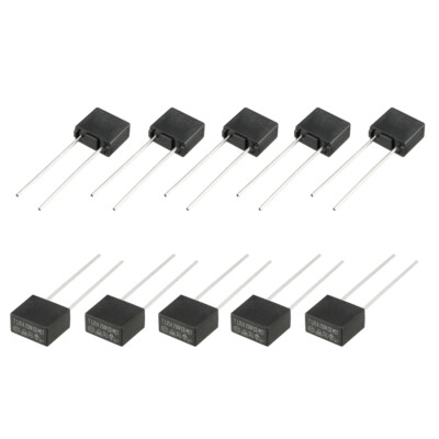 Sourcing Map Fusible Micro Fusion Lente Miniature Monté Par DIP 20Pcs T3.15A 3.15A 250V Noir