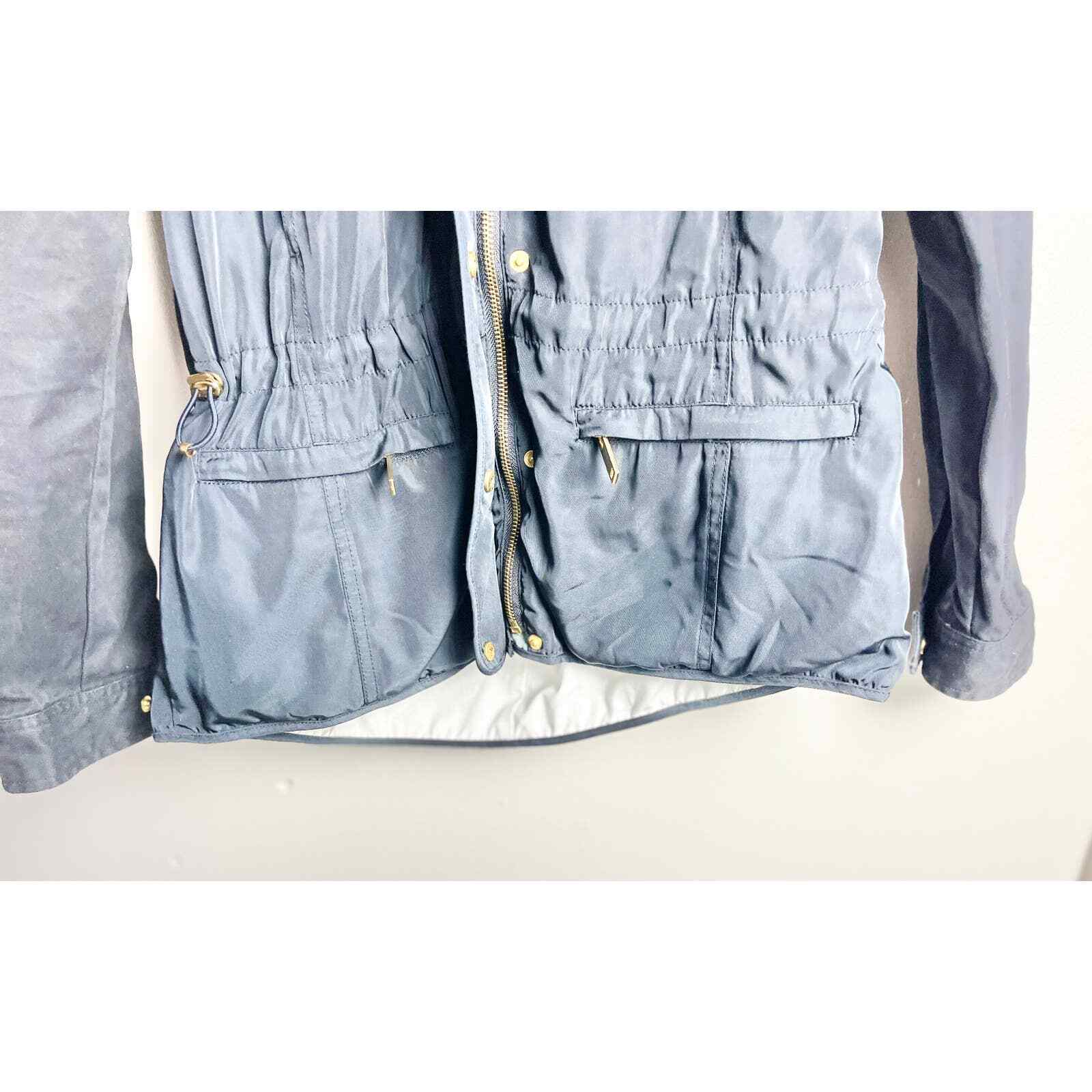 Zara Basic Jacket Blue Womens Size Small - image 9